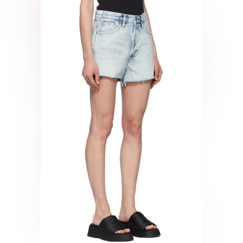 RE/DONE Blue 90's Low Slung Denim Shorts - Picture 4 of 4